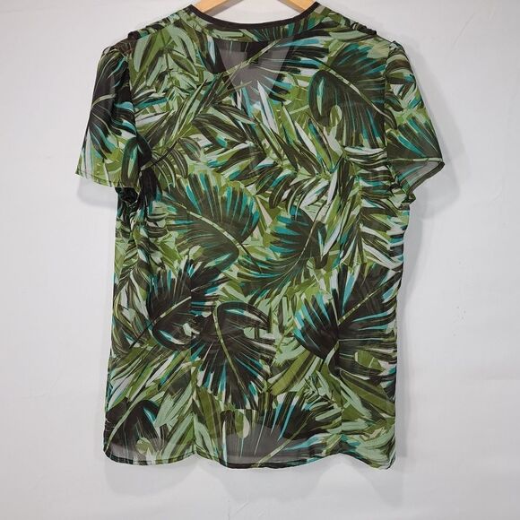 East 5th Green and Brown Button Down Shirt - Picture 4 of 9